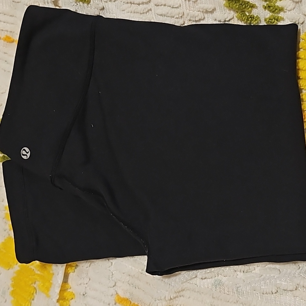 Lululemon Reversible Black & Grey Leggings Soft! Size 8